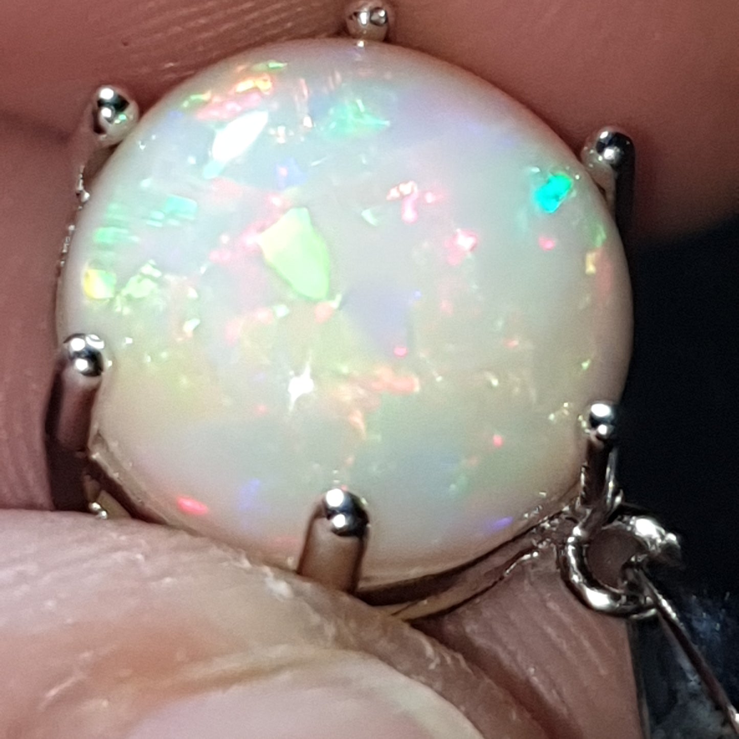 Pendentif argent s925 opale welo haute qualité 4.10 carats