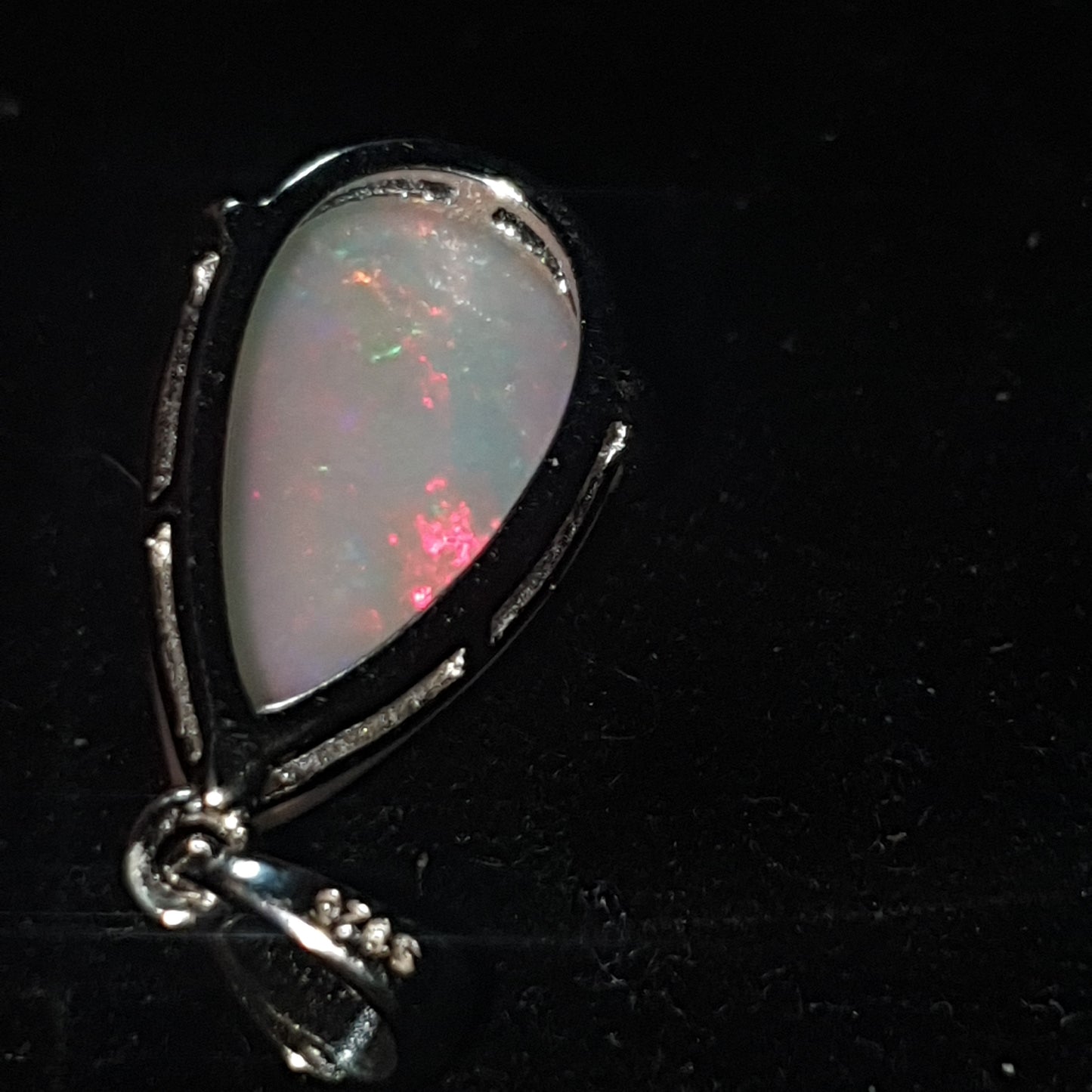 Pendentif argent s925 opale welo galaxie 4.30 carats