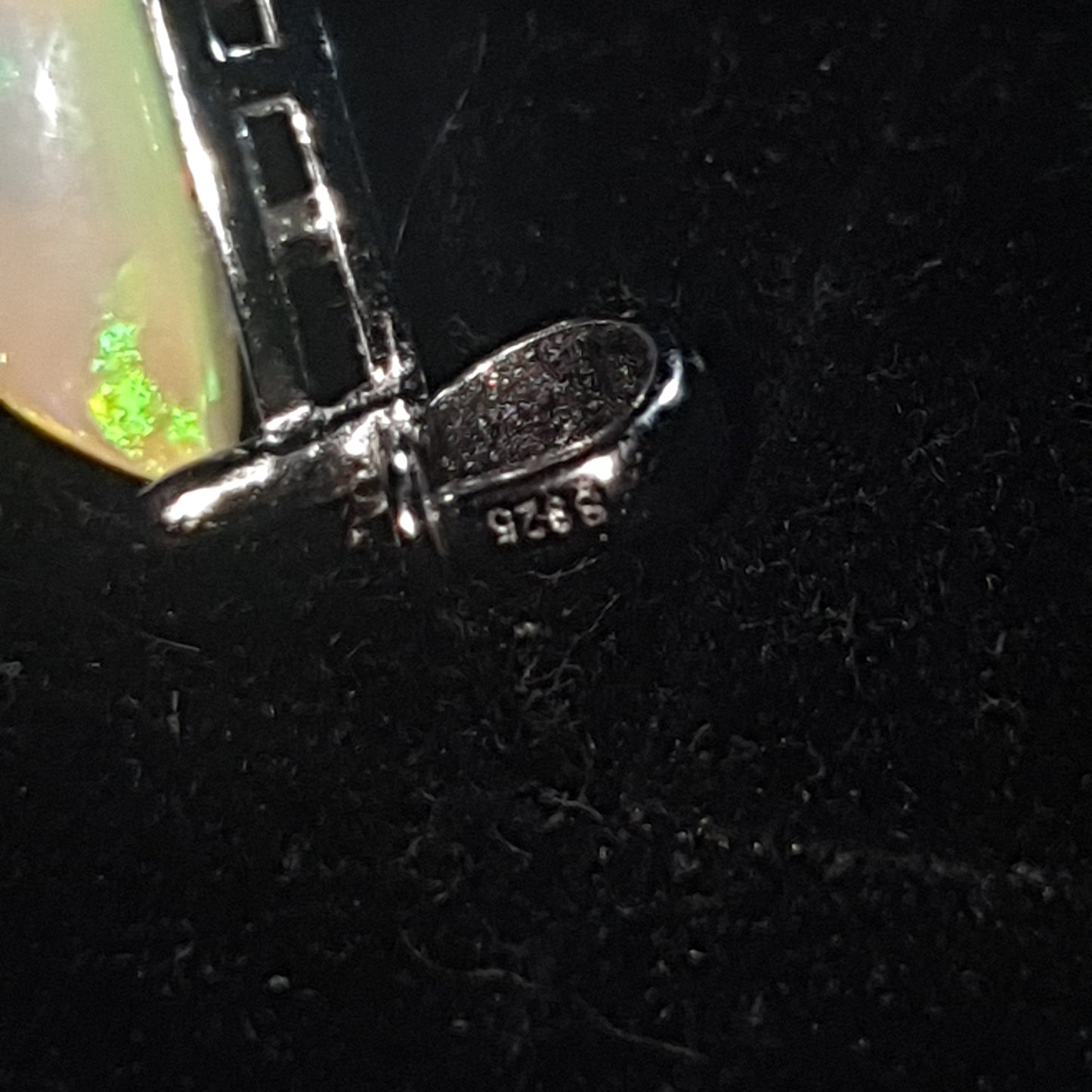 Pendentif argent s925 opale cristal welo haute qualité 4.75 carats