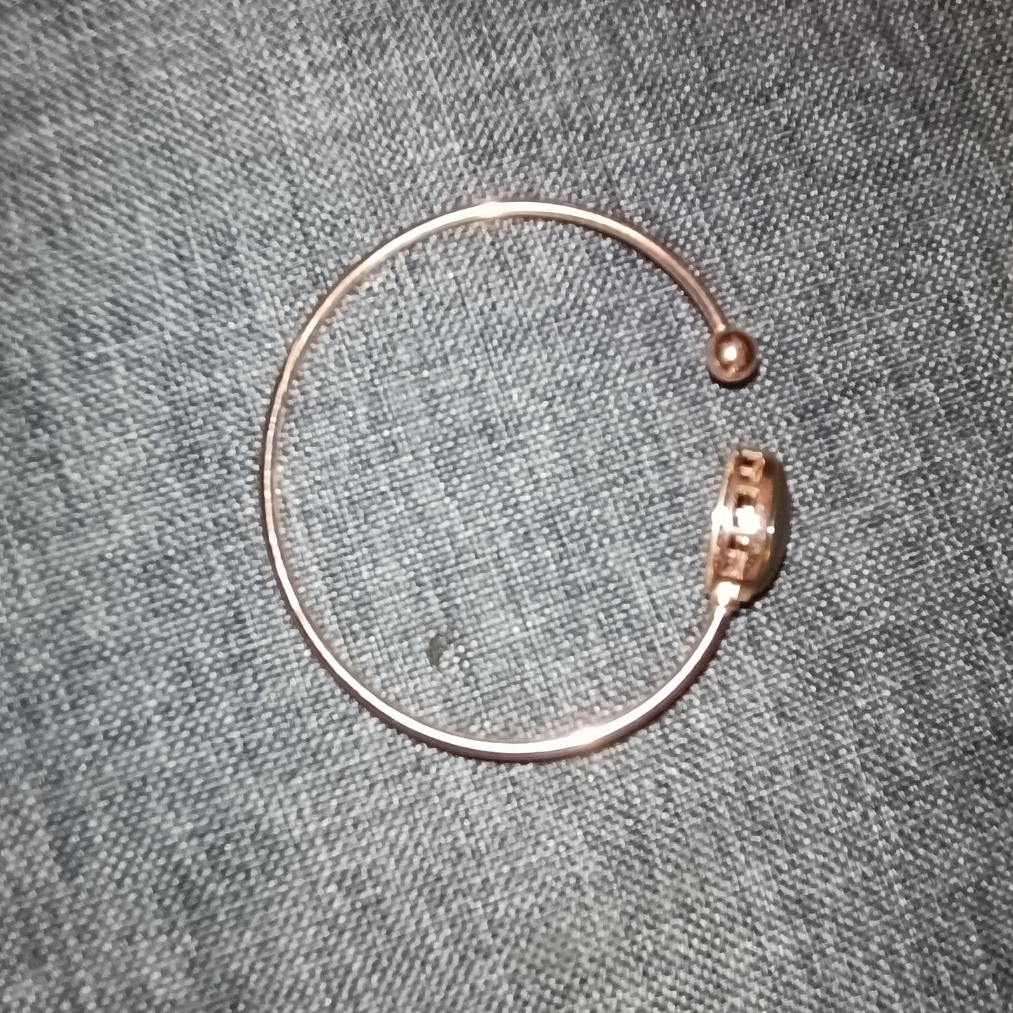 Bracelet argent s925 doré or fin et opale noire stayish de 4.65 cts