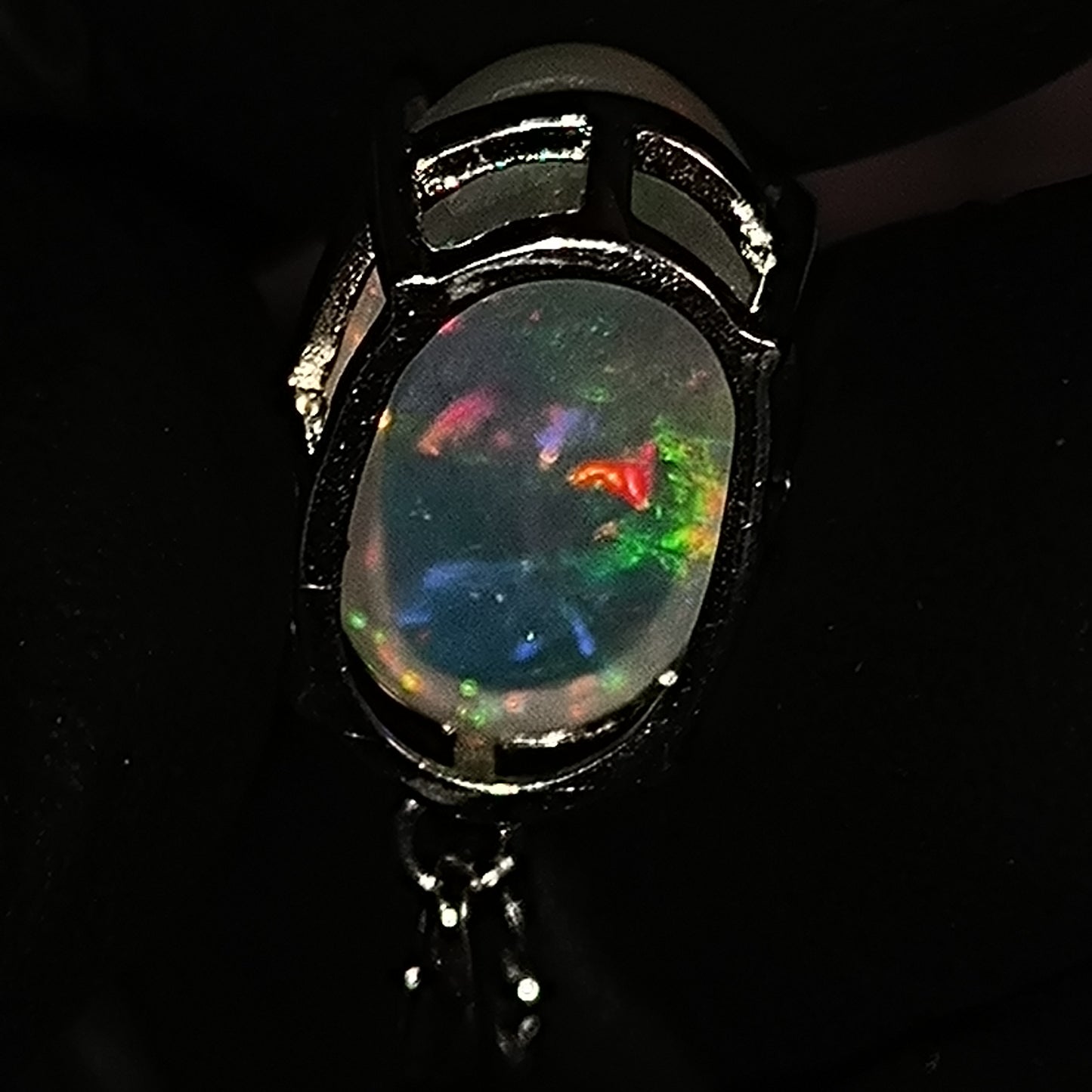 Pendentif argent s925 opale welo cristal 6.80 Carats