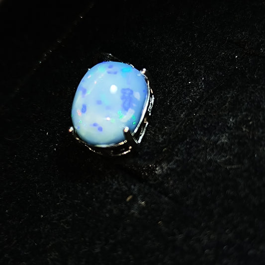 Pendentif argent s925 opale welo bleue 4.25 carats