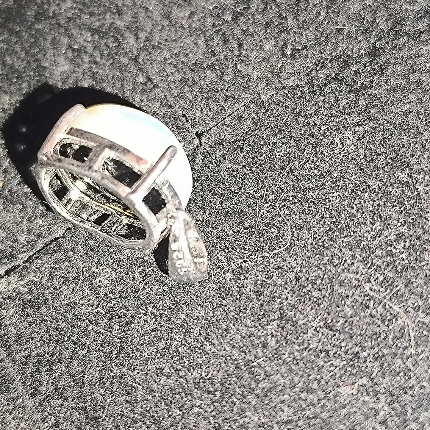 Pendentif argent s925 opale welo bleue 4.25 carats