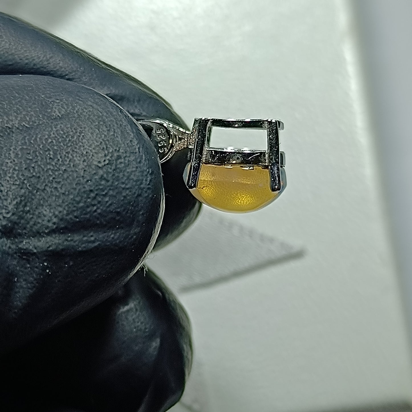 Pendentif argent s925 opale welo bleue 1.85 carats