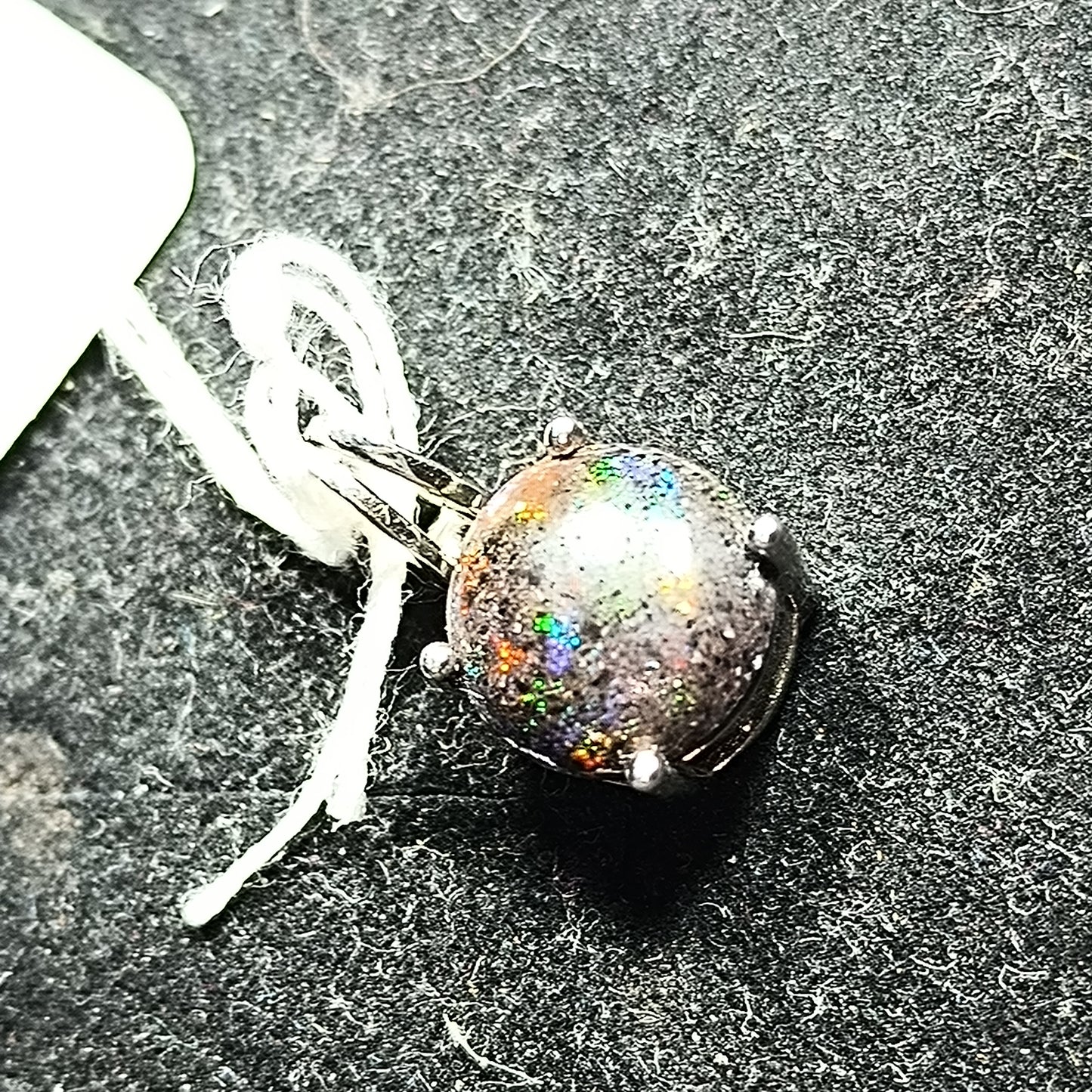 Pendentif argent s925 opale australienne hard Matrix 1.75 cts