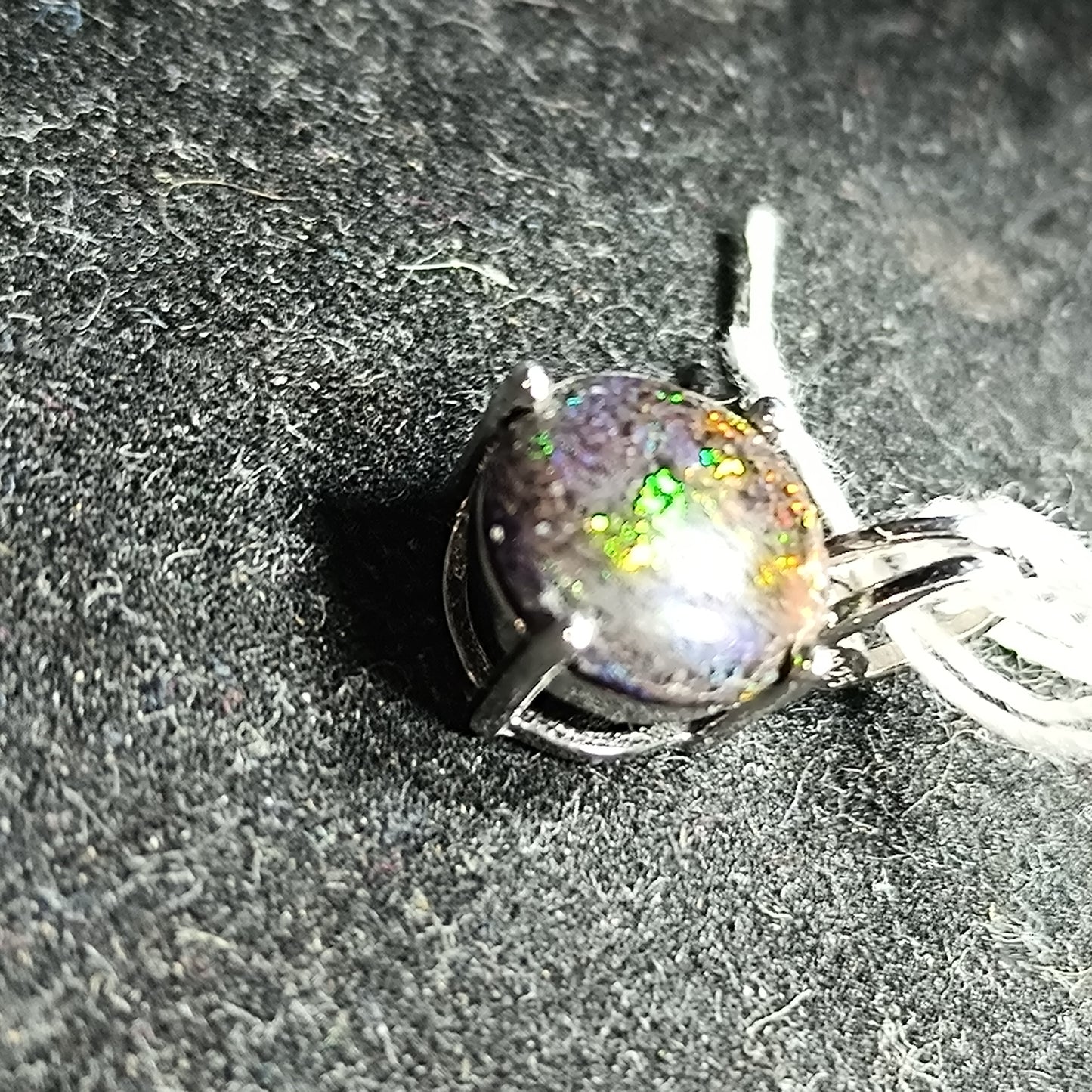 Pendentif argent s925 opale australienne hard Matrix 1.75 cts