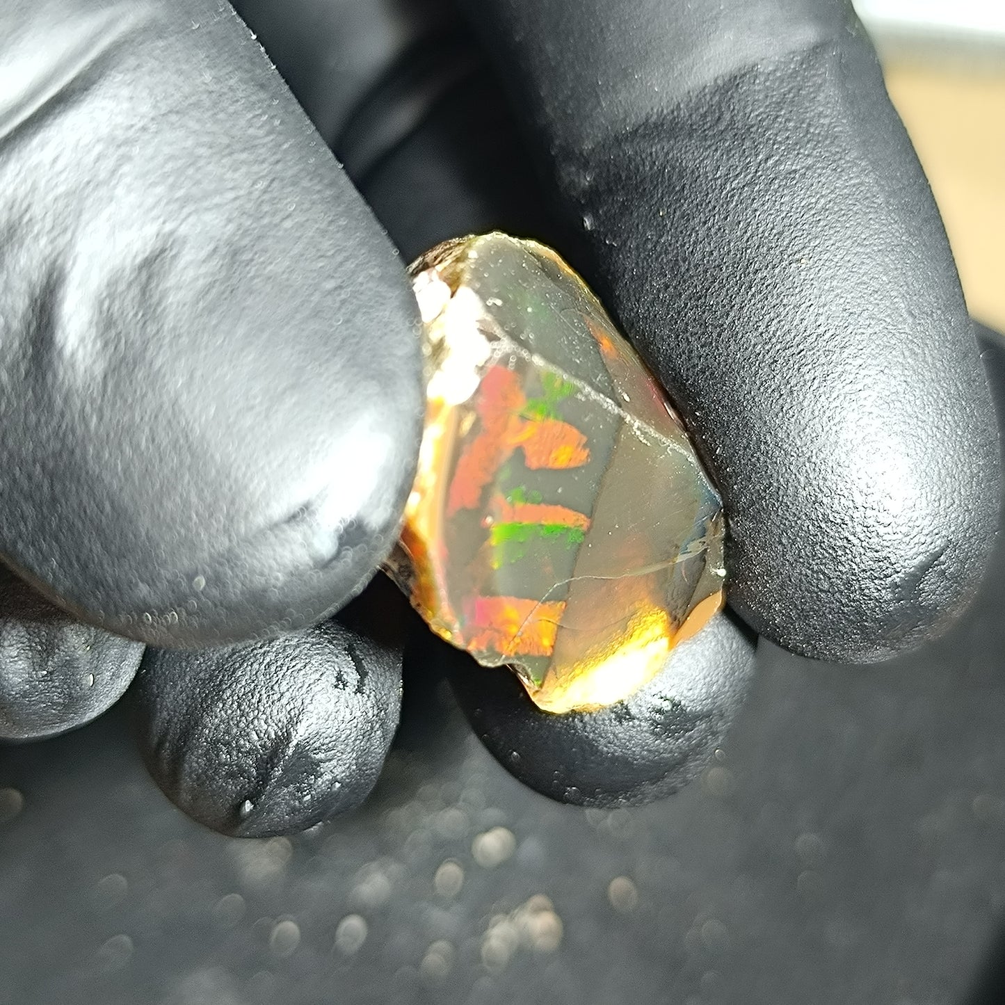 Natural black Stayish opal 35.50 carats