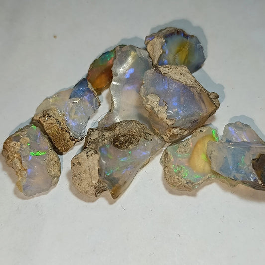 Lot opale welo brutes 53.80 carats