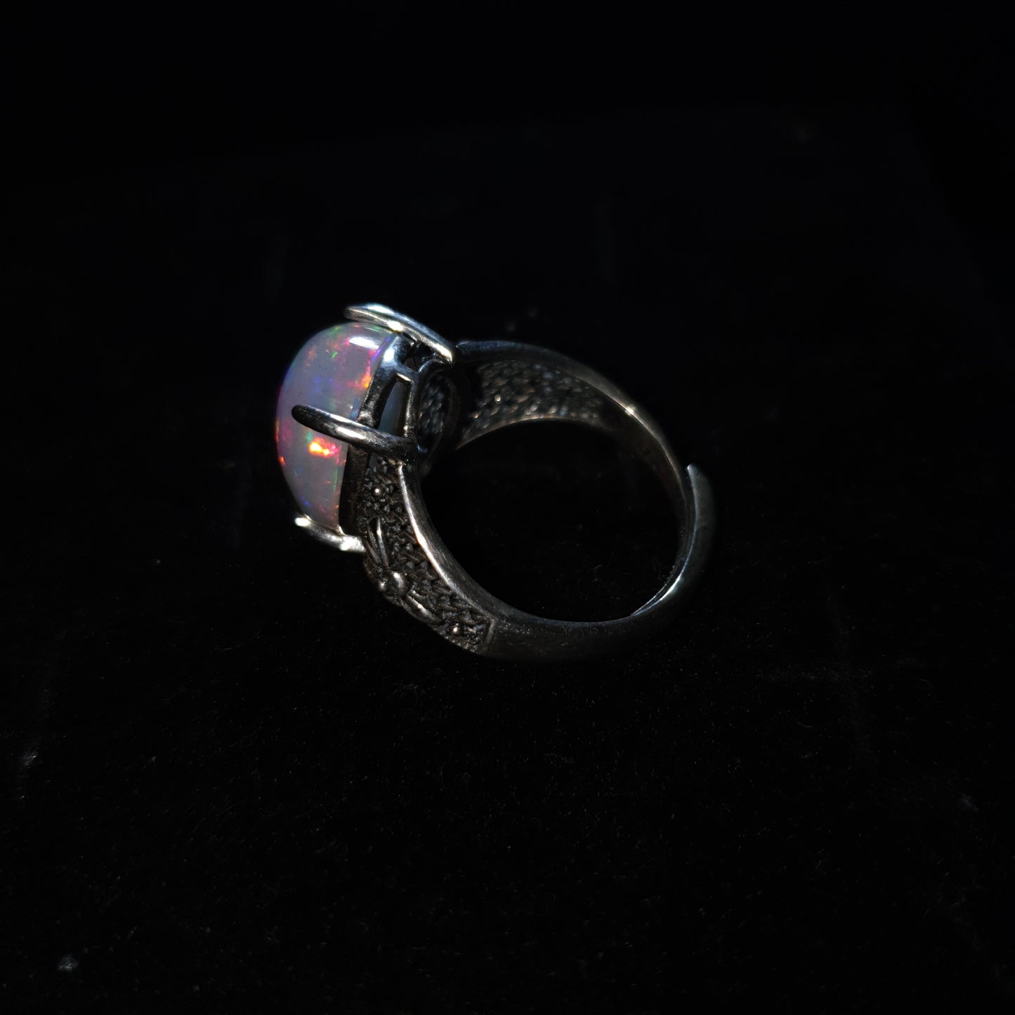 Bague argent s925 opale welo cristal de 5.70 carats