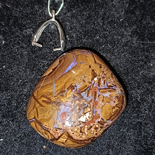 Grand pendentif opale boulder