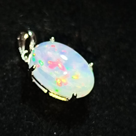 Pendentif argent s925 opale welo cristal 6.80 Carats