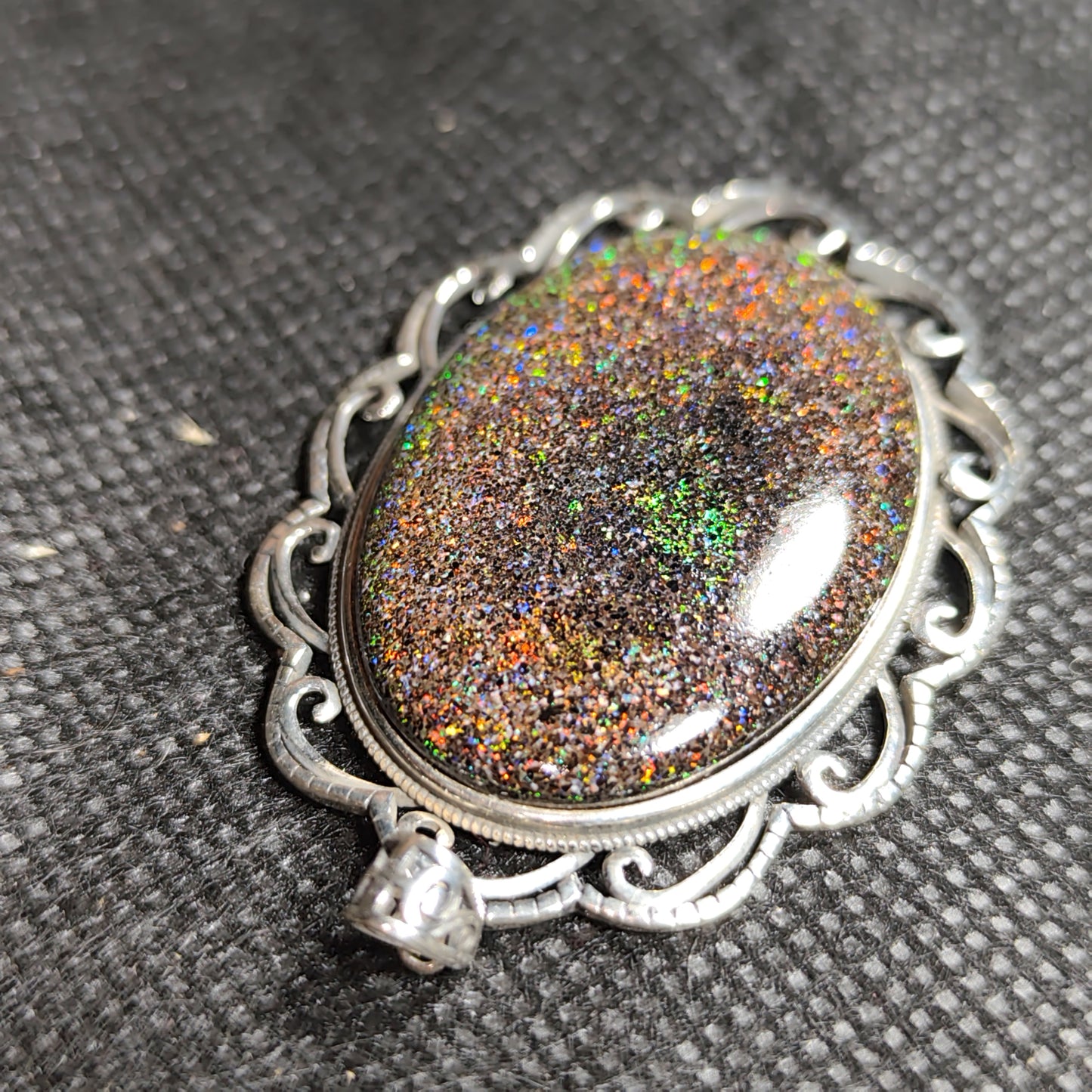 Grand pendentif opale australienne hard Matrix