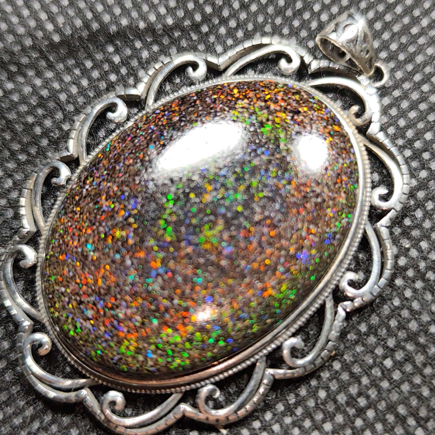 Grand pendentif opale australienne hard Matrix