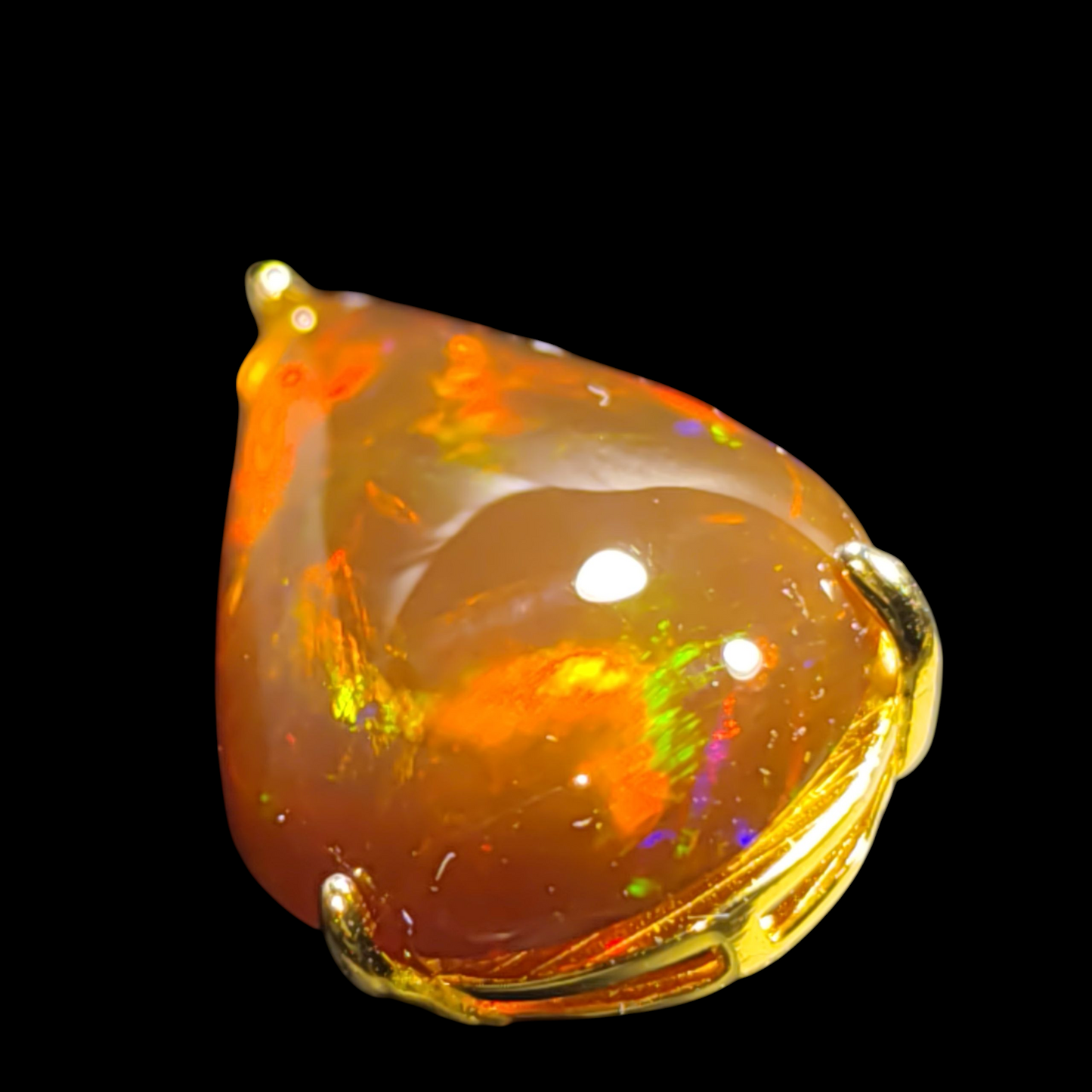 Pendentif argent s925 opale Mexicaine qualité exceptionnelle