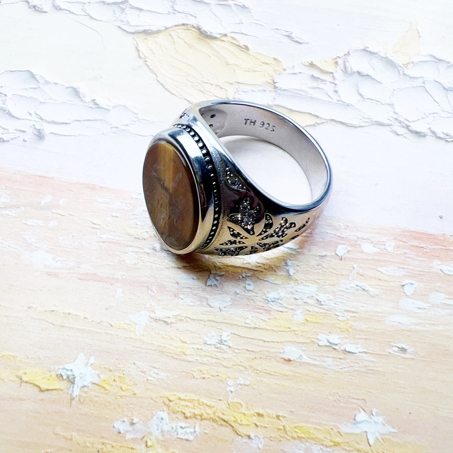 Bague chevalière ovale noircie, style vintage, bijou raffiné pour femme et homme, neuve, en argent sterling 925.