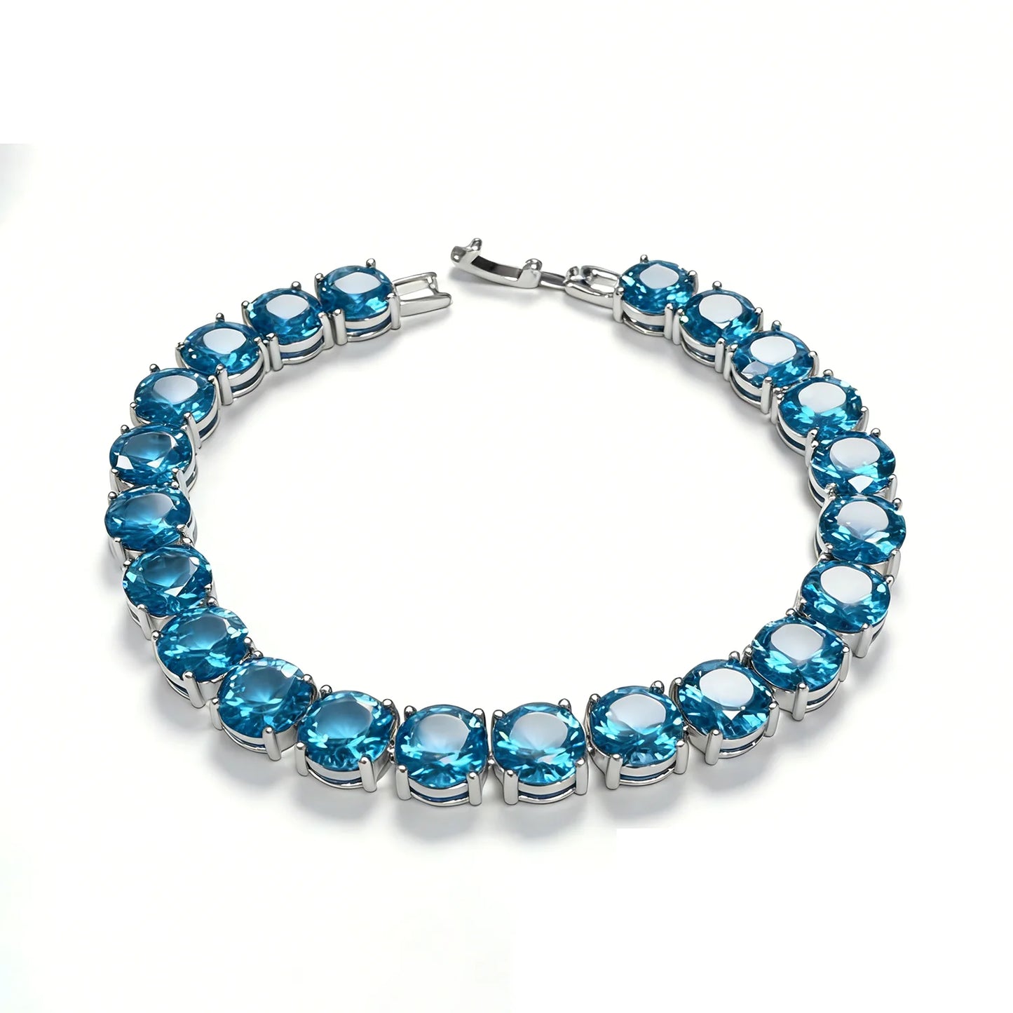 Bracelet de tennis en opale de feu, pierre précieuse irisée et colorée, bijou de luxe, cadeau bohème pour femmes et filles.