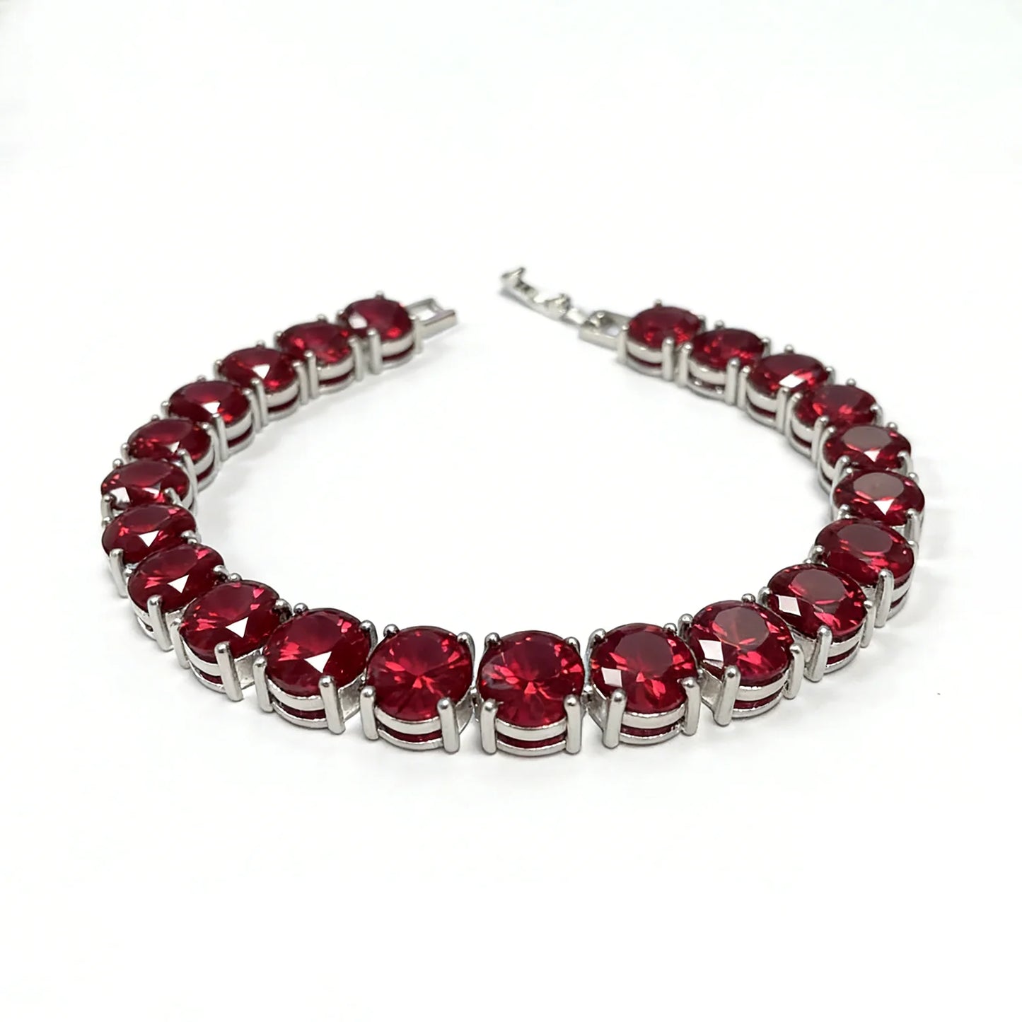 Bracelet de tennis en opale de feu, pierre précieuse irisée et colorée, bijou de luxe, cadeau bohème pour femmes et filles.
